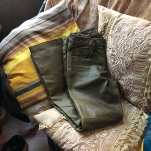 Gap Boot Cut Leather Trousers Size 0